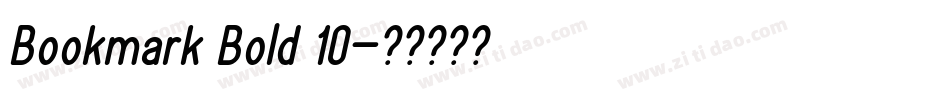 Bookmark Bold 10字体转换
